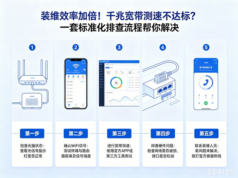 装维效率加倍！千兆宽带测速不达标？一套标准化排查流程帮你解决-爱尚往