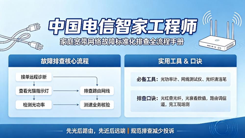 网络故障排查流程：中国电信智家工程师标准流程建议-爱尚往