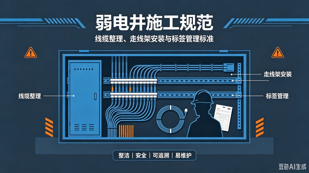 弱电井施工规范：线缆整理、走线架安装与标签管理标准-爱尚往